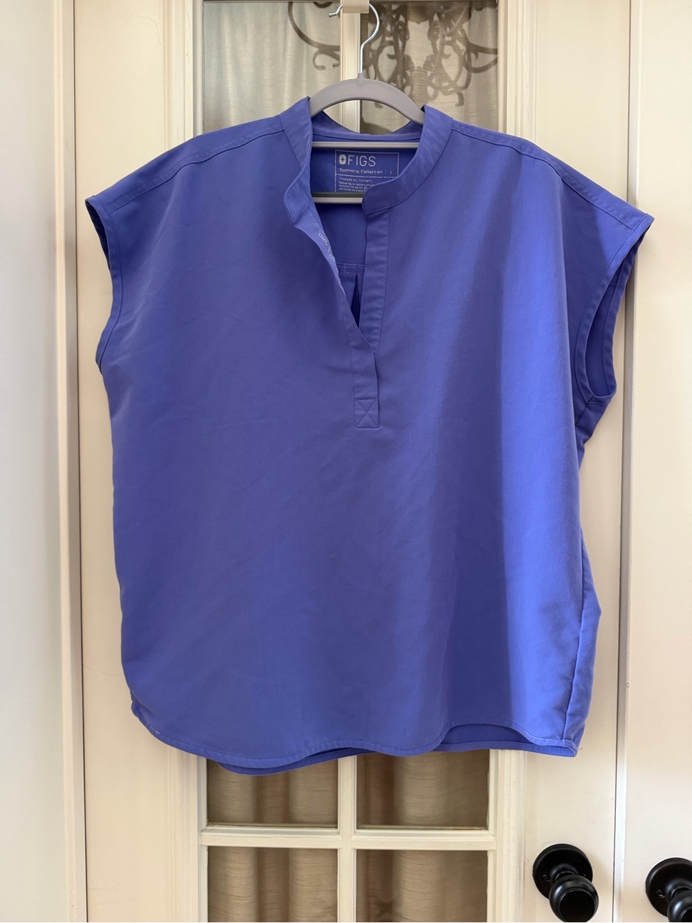 LARGE FIGS Lavender Purple Rafaela Top EUC